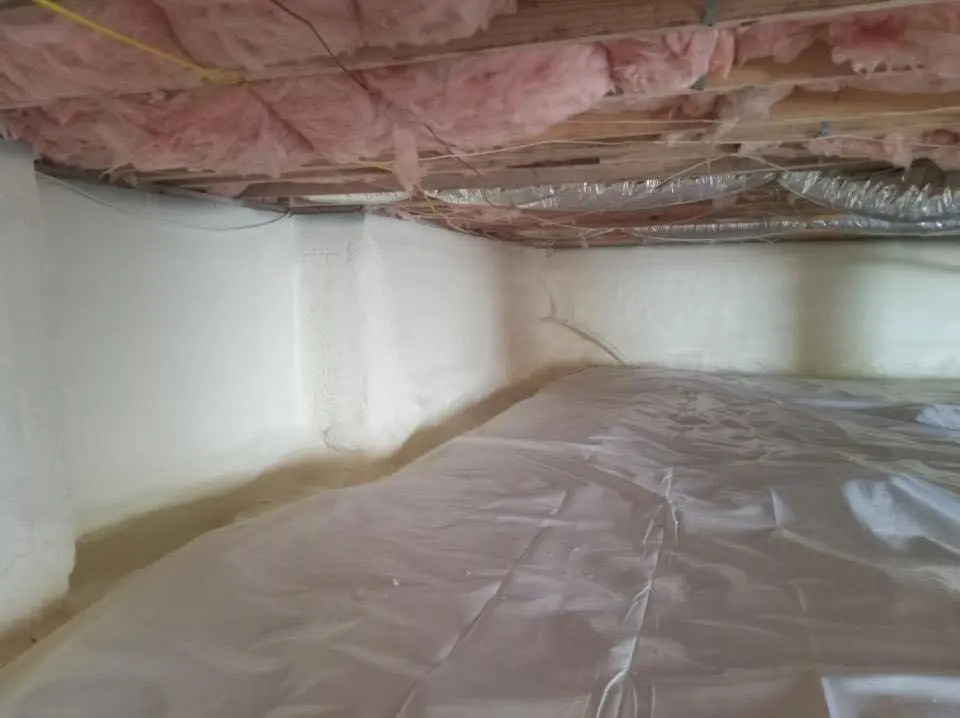 Crawl space encapsulation with closed-cell spray foam for Metal Roof Coating in PiÃ±on Hills