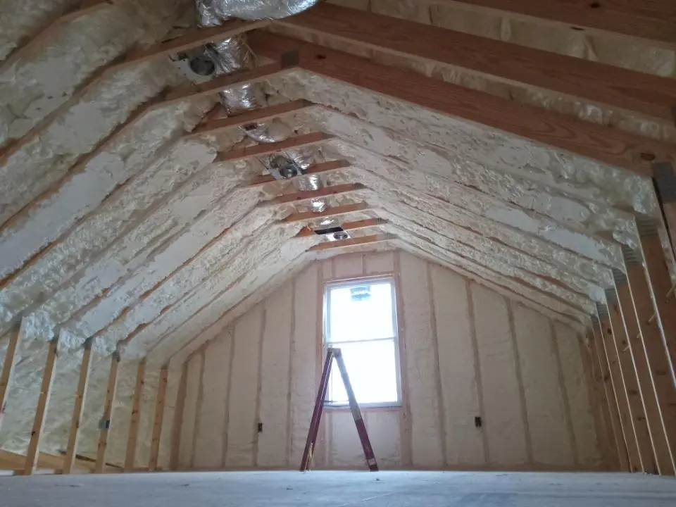 Spray foam roofing application for Crawl Space Insulation project in PiÃ±on Hills
